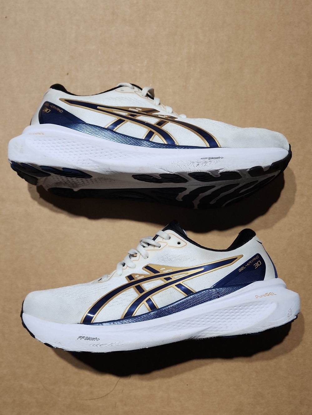 ASICS Men's Gel-Kayano 30 Anniversary Shoes, White/ deep ocean Sz 9.5